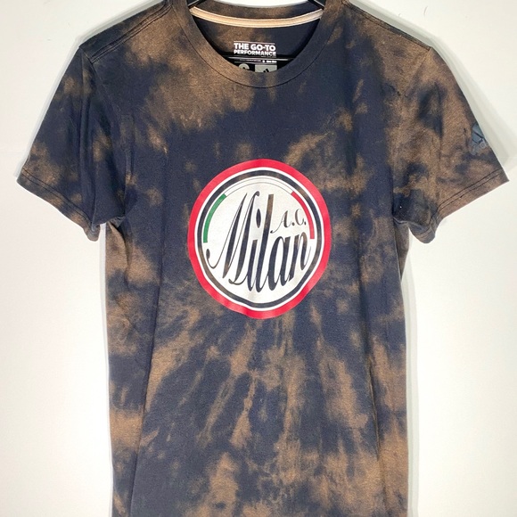 Adidas AC Milan Custom Acid Wash Tee (S) - Picture 1 of 7